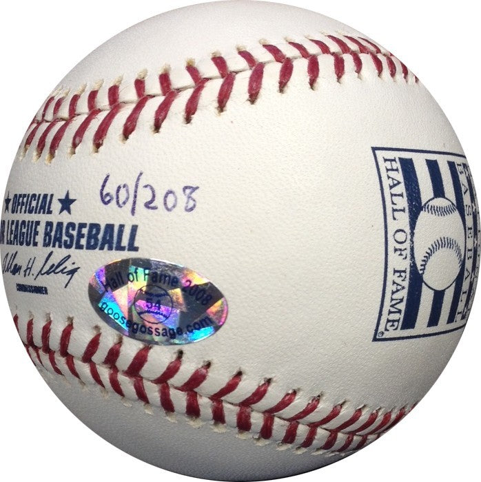 Goose Gossage Signed HOF 2008 Announcement Day Baseball auto /208 Goose Holo Coa