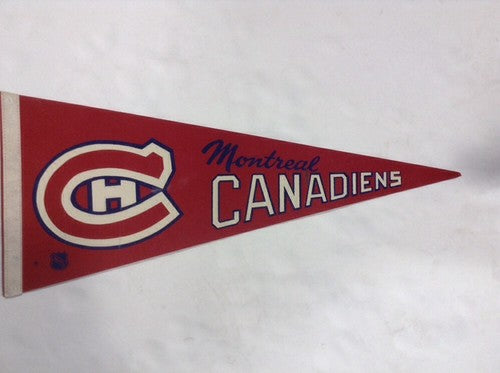 Montreal Canadiens Original Nhl Licensed hockey vintage Pennant 1970’s Rare