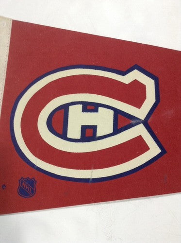 Montreal Canadiens Original Nhl Licensed hockey vintage Pennant 1970’s Rare