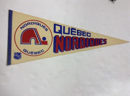 Quebec Nordiques Original Nhl Licensed hockey Pennant 1970s Rare vintage Nice