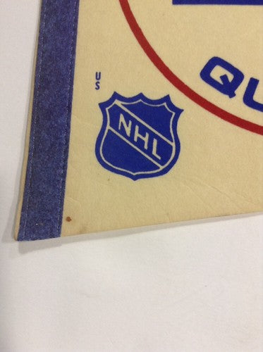 Quebec Nordiques Original Nhl Licensed hockey Pennant 1970s Rare vintage Nice