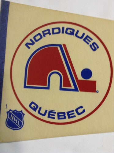 Quebec Nordiques Original Nhl Licensed hockey Pennant 1970s Rare vintage Nice