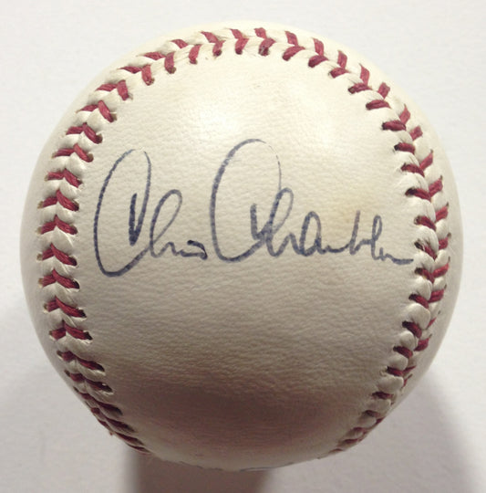 Chris Chambliss Signed Vintage Catfish Hunter All Star Ball RARE Auto COA