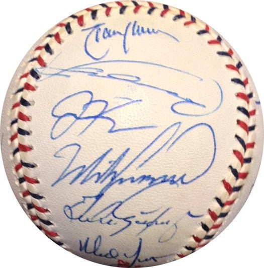 2000 NL All Star Team Signed Baseball 26 Auto barryBonds Guerrero Cox Maddux COA