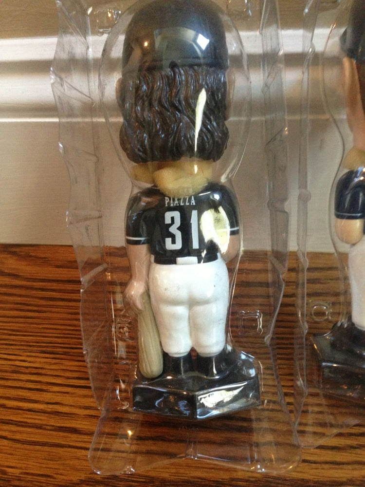Mike Piazza & Roger Clemens Bobble Head 2002 Sga WS Bat Incident Rare Pair mets