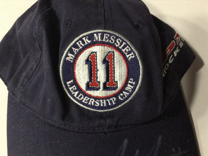 Mark Messier Signed #11 Leadership Camp Hat TPS 2008 Auto NY Rangers RARE COA