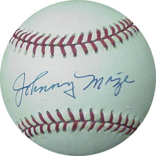 Johnny Mize Signed Vintage Official NL Baseball mint  Autograph CBM COA hof