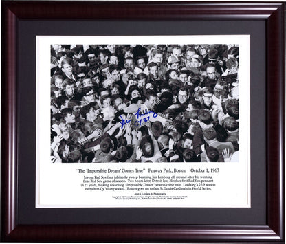 Jim Lonborg Signed 11x14 FRAMED Photo Impossible Dream Red Sox CY 67 autograph
