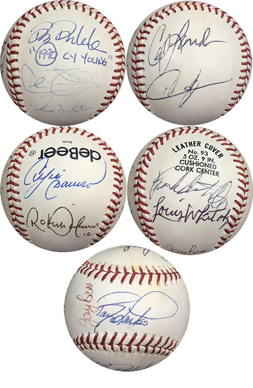 All Star & HOF Signed Baseball Barry Larkin Alomar Dawson Molitor 11 Auto COA