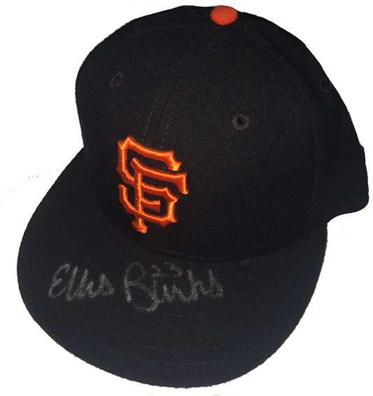 Ellis Burks Signed  San Francisco Giants New Era Authentic Hat Autograph cbm COA