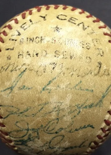 1954 Yankees Team Signed Baseball Mickey Mantle Yogi Berra Ford  25 Auto JSA Loa