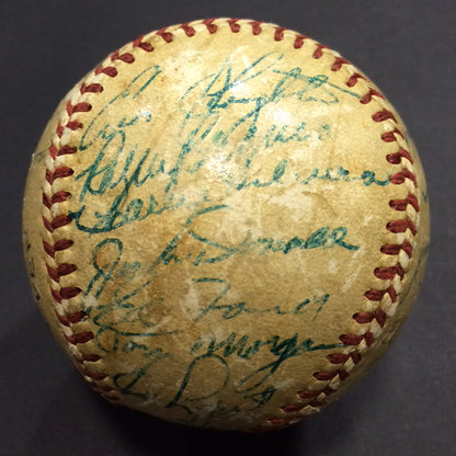 1954 Yankees Team Signed Baseball Mickey Mantle Yogi Berra Ford  25 Auto JSA Loa