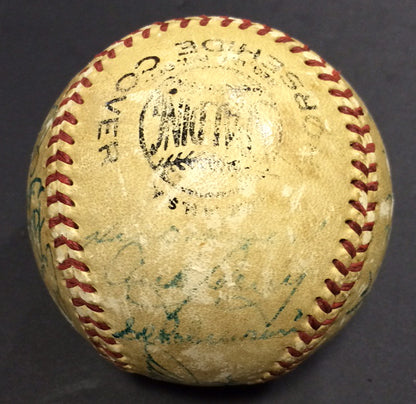1954 Yankees Team Signed Baseball Mickey Mantle Yogi Berra Ford  25 Auto JSA Loa