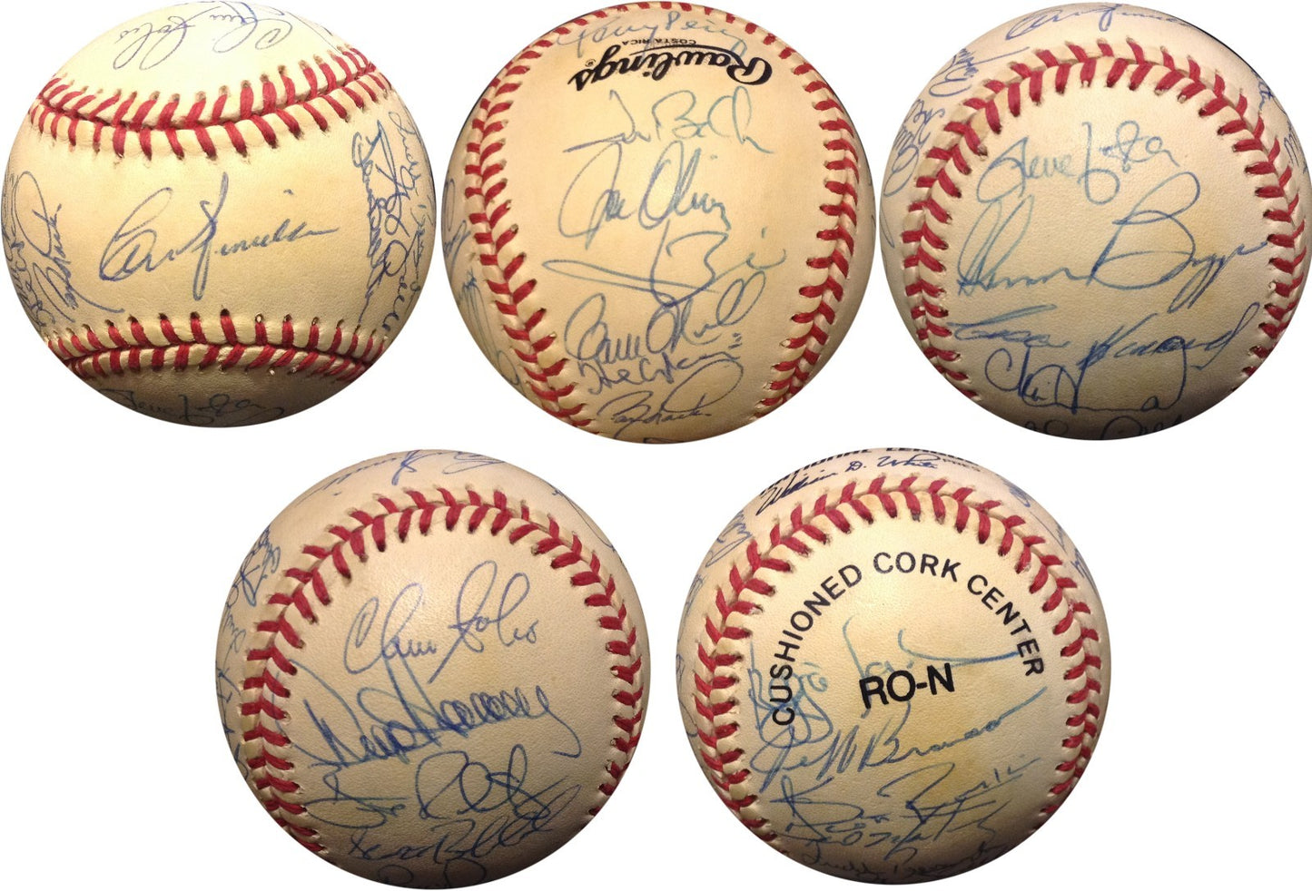 1992 Cincinnati Reds Team Signed NL Baseball 28 Autos Piniella Larkin Perez COA