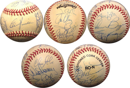 1992 Cincinnati Reds Team Signed NL Baseball 28 Autos Piniella Larkin Perez COA