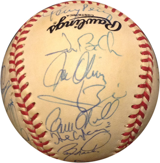 1992 Cincinnati Reds Team Signed NL Baseball 28 Autos Piniella Larkin Perez COA