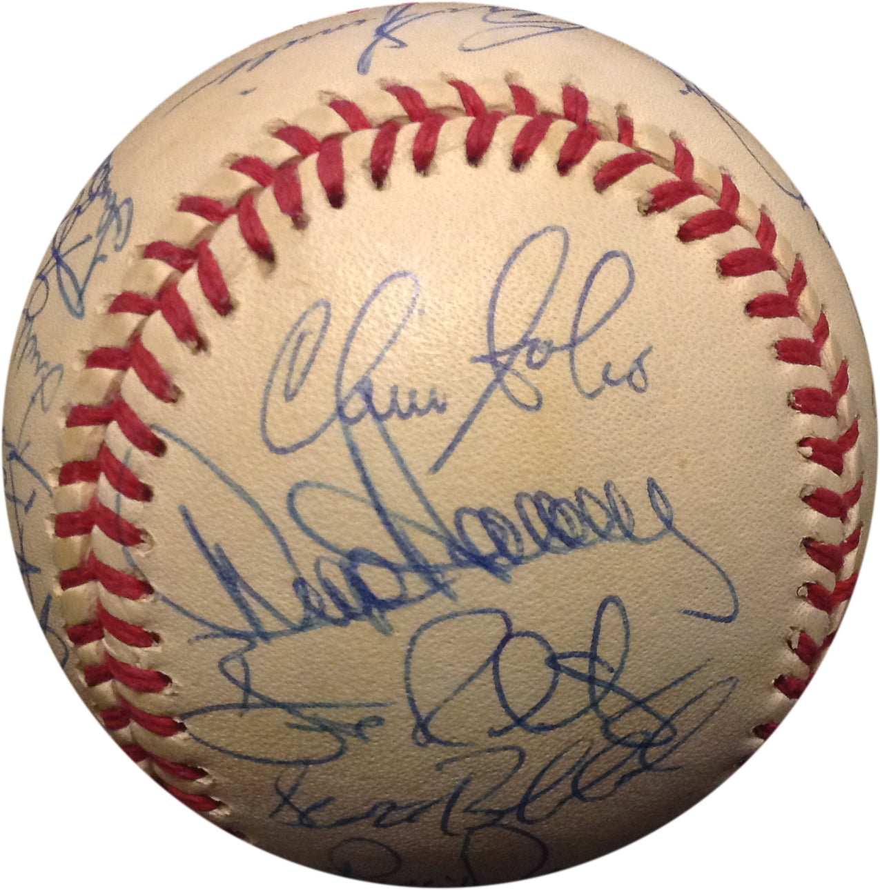 1992 Cincinnati Reds Team Signed NL Baseball 28 Autos Piniella Larkin Perez COA