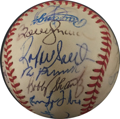 Multi Signed Official American League Baseball with 28 Autos Murcer Jenkins COA