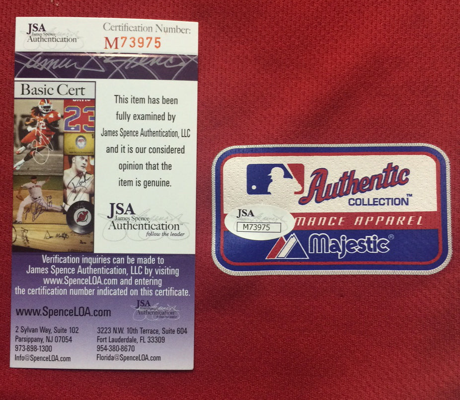 Steve Carlton Signed 2x Inscribed HOF 94 Phillies Baseball Jersey Auto JSA Coa