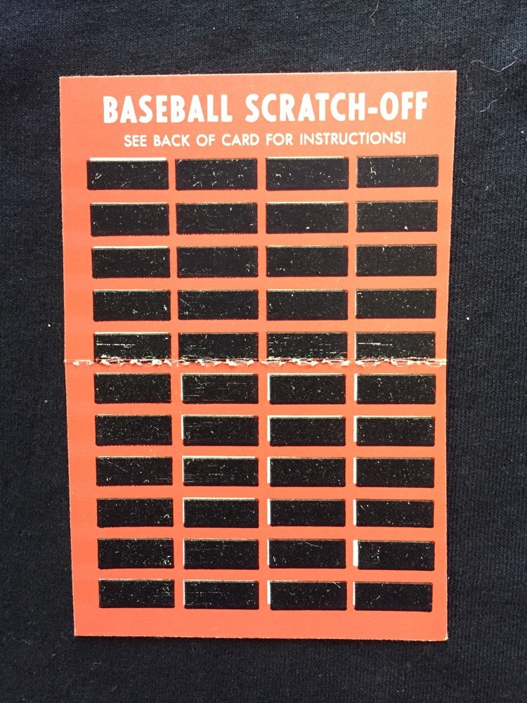 1970 Topps Scratch Off Tony Perez Unscratched Unfolded Mint RARE FIRM & Tight