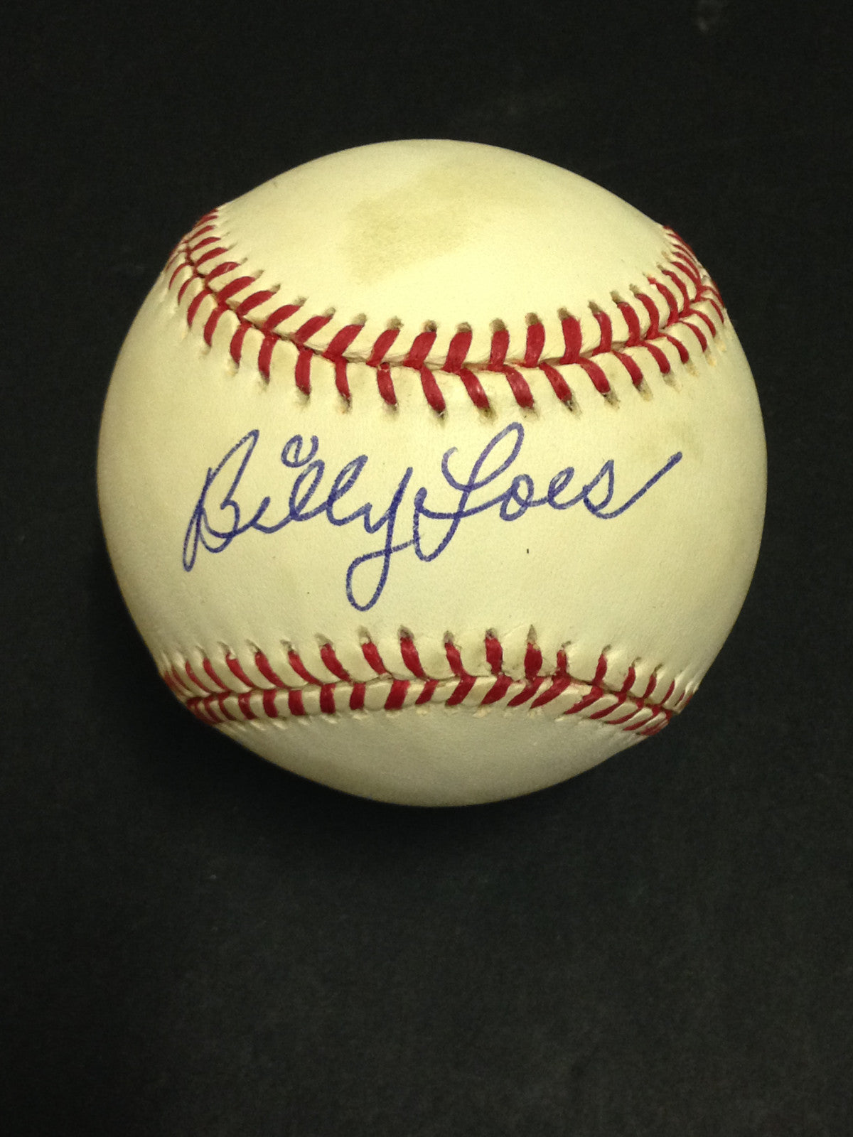 Billy Loes signed official NL Baseball Brooklyn Dodgers mint auto 1955 WS Coa