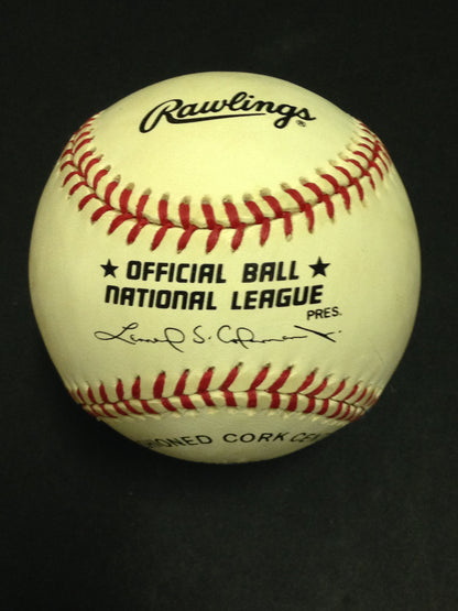 Billy Loes signed official NL Baseball Brooklyn Dodgers mint auto 1955 WS Coa