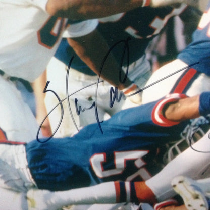 Lawrence Taylor Carson Martin NY Giants signed Sb XXI Framed 16x20 Photo Steiner