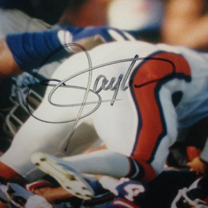Lawrence Taylor Carson Martin NY Giants signed Sb XXI Framed 16x20 Photo Steiner