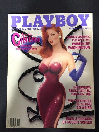 1988 Playboy Magazine 4 Magazines Sept oct nov december no labels Jessica Hahn