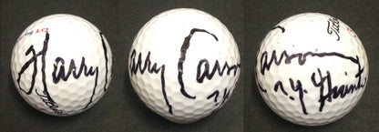Harry Carson Ny Giants signed Titleist golf ball autograph hof sb champ  CBM COA