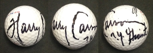 Harry Carson Ny Giants signed Titleist golf ball autograph hof sb champ  CBM COA