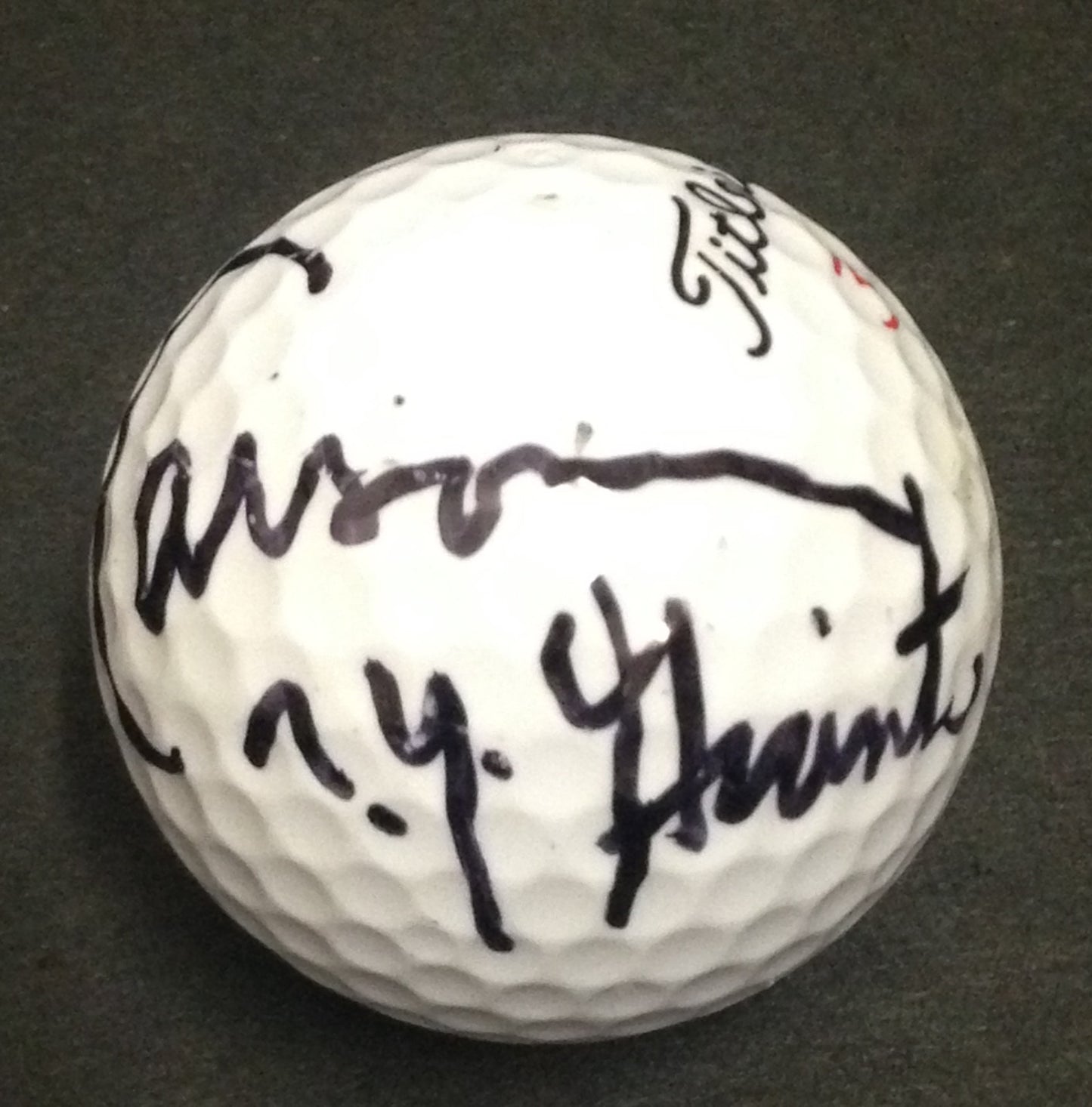 Harry Carson Ny Giants signed Titleist golf ball autograph hof sb champ  CBM COA