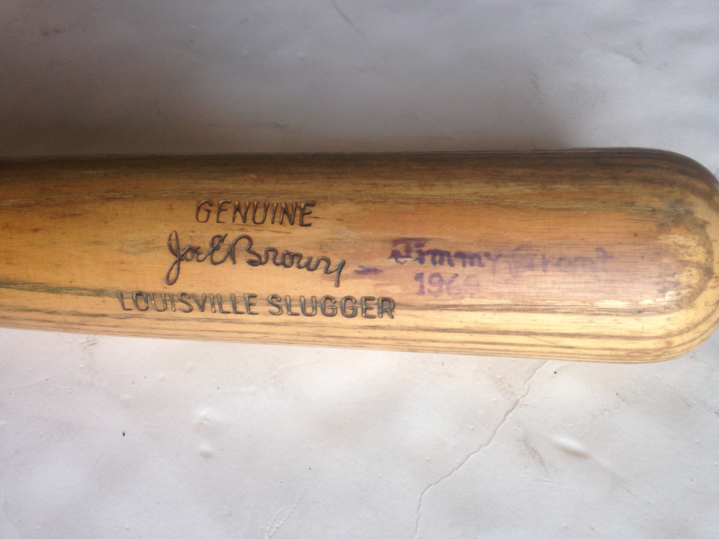 Joe E Brown comedian NY Yankees broadcaster actor Pro model B30 baseball bat