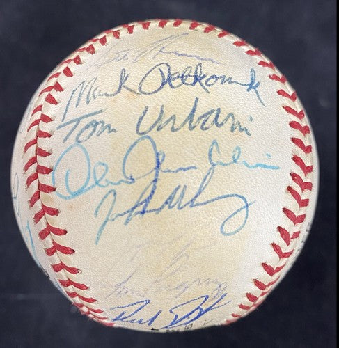 1995 Cardinals Team signed official MLB baseball 26 auto Bob Gibson CBM COA