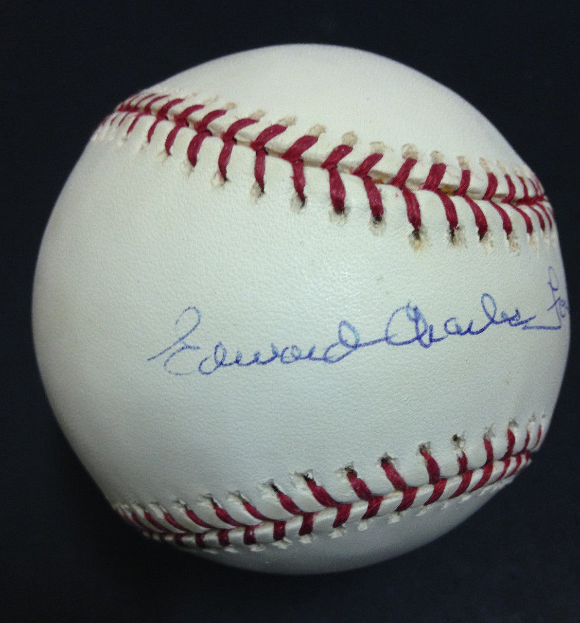 Edward Charles Whitey Ford Yankees signed full name MLB baseball auto MLB holo