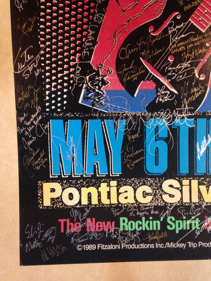 This Country's Rockin signed concert poster 1989 Ted Nugent 50 auto 1/1 Cbm COA