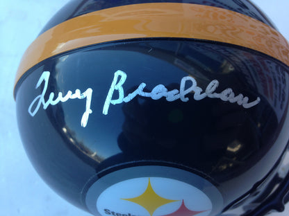 Terry Bradshaw signed Steelers Riddell Mini helmet  auto HOF MVP JSA COA