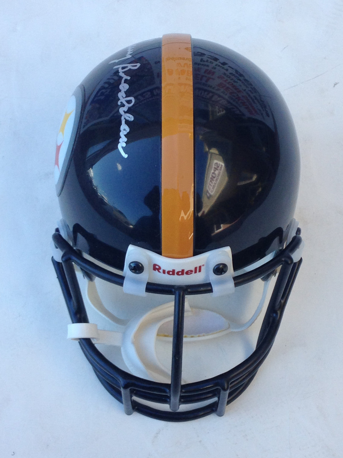 Terry Bradshaw signed Steelers Riddell Mini helmet  auto HOF MVP JSA COA