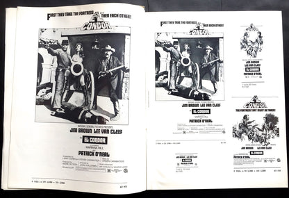 EL CONDOR Jim Brown HOF browns Original VINTAGE MOVIE 1970 Theater Pressbook NM