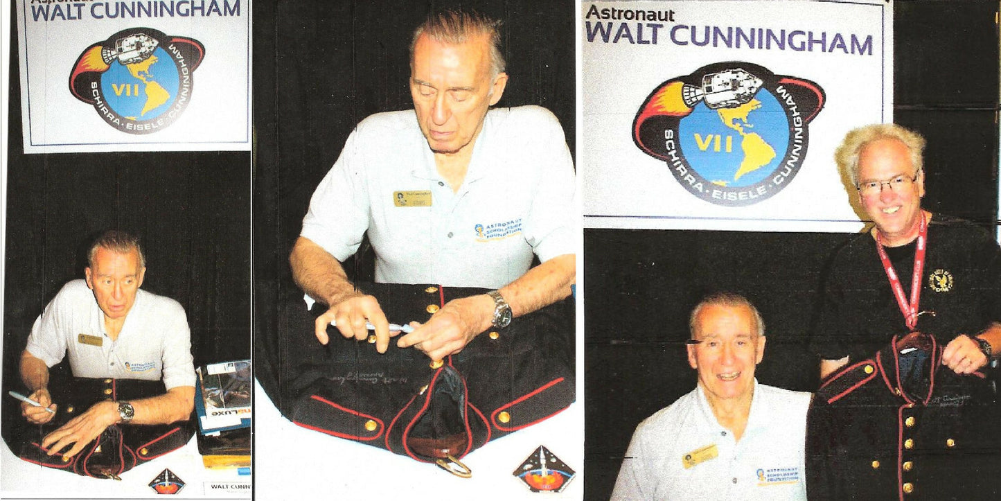 Walt Cunningham Astronaut signed US Marine Corps coat Apollo 7 autograph JSA LOA