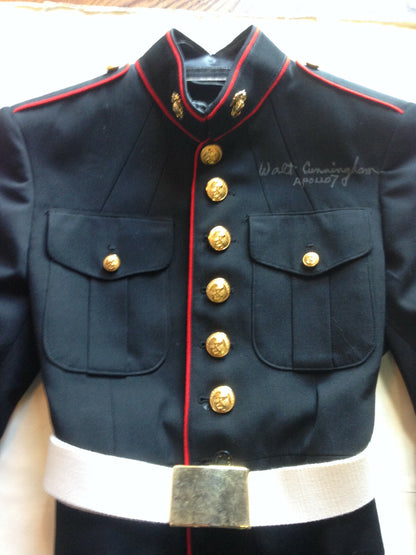 Walt Cunningham Astronaut signed US Marine Corps coat Apollo 7 autograph JSA LOA