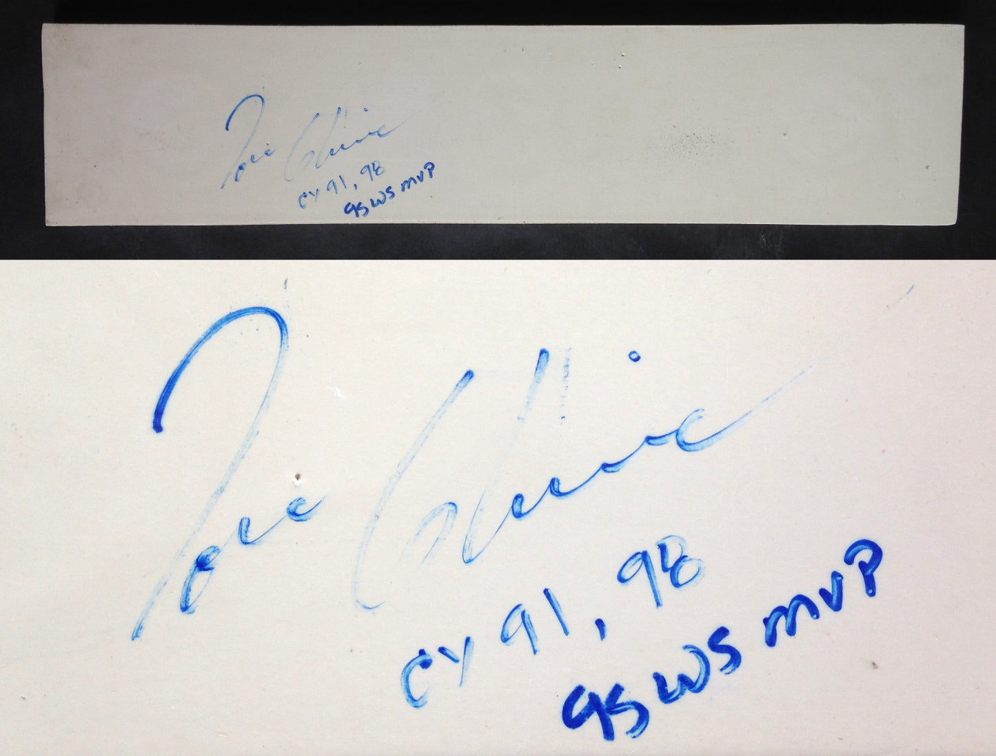 Tom Glavine Braves signed pitching rubber CY 91 98 WS MVP 95 Autograph CBM COA