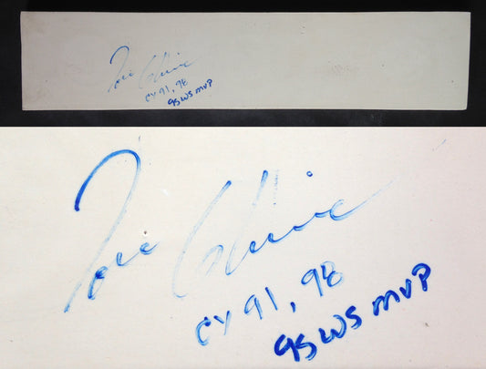 Tom Glavine Braves signed pitching rubber CY 91 98 WS MVP 95 Autograph CBM COA
