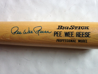 Pee Wee Reese Brooklyn Dodgers Signed Rawlings baseball Bat Autograph Hof PSA