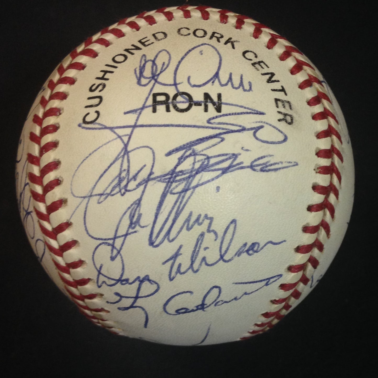 1992 Cincinnati Reds signed official NL Baseball 26 auto Davey Johnson CBM COA