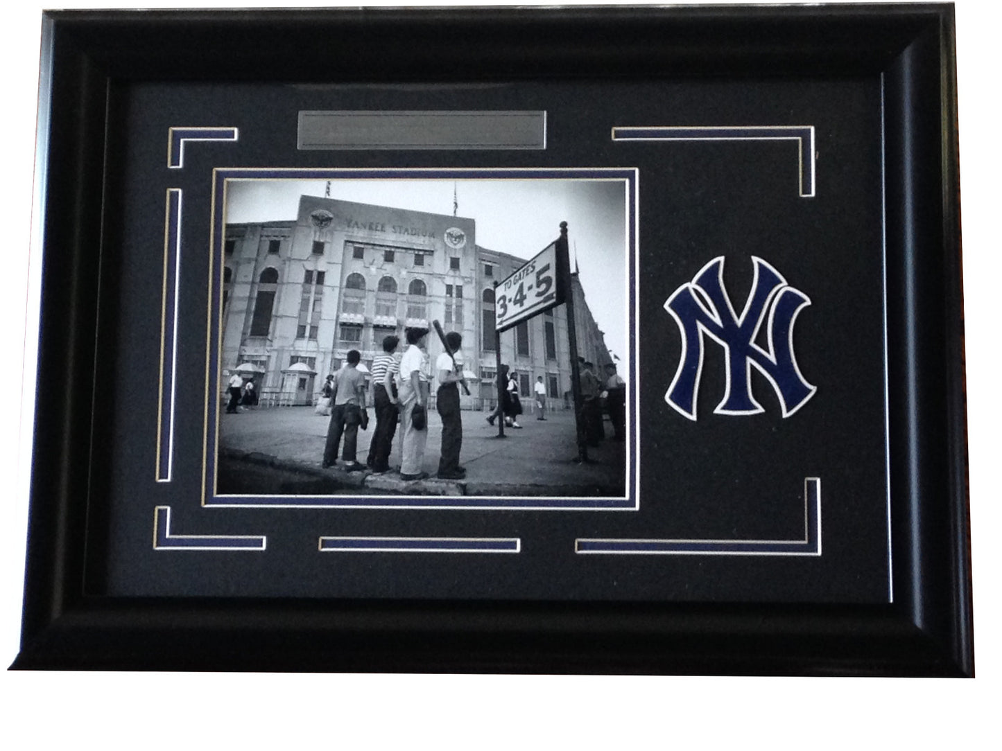 Yankee Boys 8x10 framed Stadium photo logo plaque collage 22x16