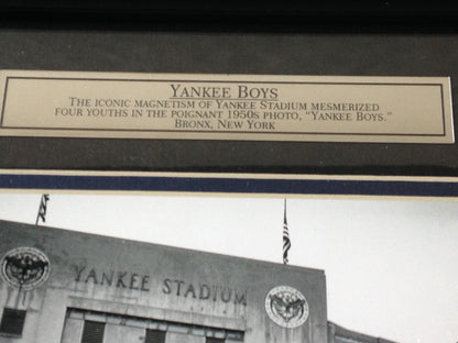 Yankee Boys 8x10 framed Stadium photo logo plaque collage 22x16