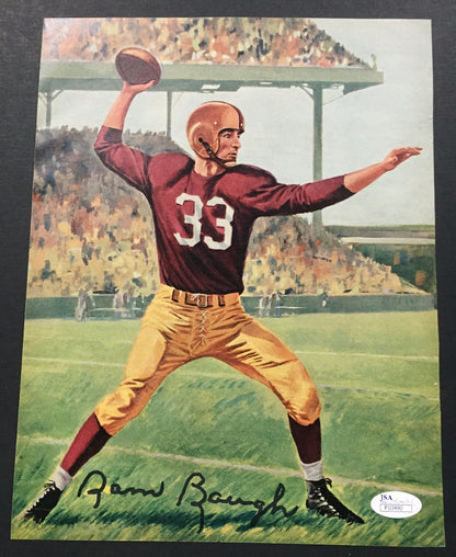 Sam Baugh Signed 8x11 Magazine Photo Page Redskins HOF BOLD Mint Auto JSA COA