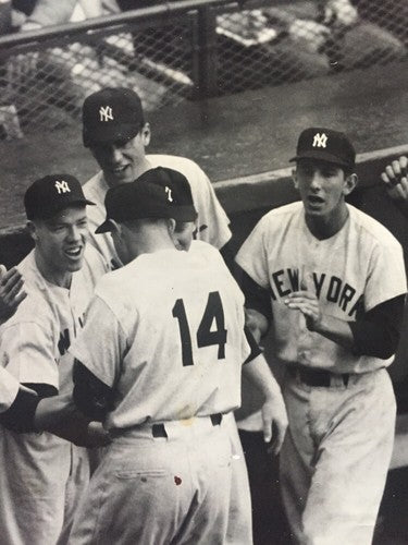 Yankees 11X14 1953 World Series Wire Photo Ny Times Joe DiMaggio Mickey Mantle