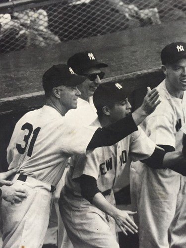 Yankees 11X14 1953 World Series Wire Photo Ny Times Joe DiMaggio Mickey Mantle